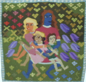 Gömda Hidden 55x55cm 397g SEK 2 700 Pillowcase or wallhanging