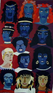 Urian och kvinnorna Urian and females 83x145cm 975g SEK 10 900